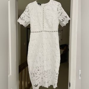 White Lace Midi dress